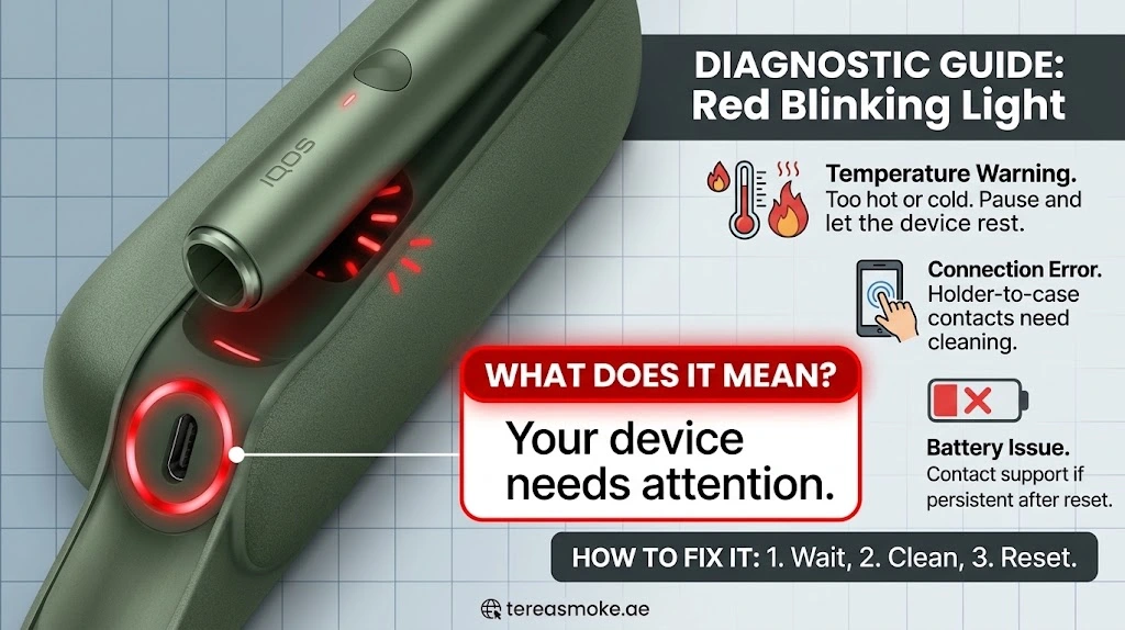 IQOS ILUMA i Red Light Blinking – Troubleshooting Guide

